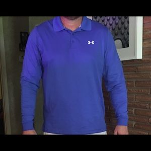 Royal LS Under Armour Polo.  EUC